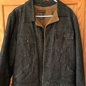 Banana Republic Denim Jacket with Shearling Lining